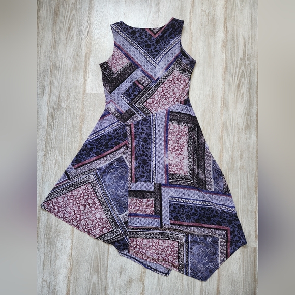 Simply Vera by Vera Wang Sleeveless Asymmetrical Chiffon Dress – Sz S - Picture 8 of 8